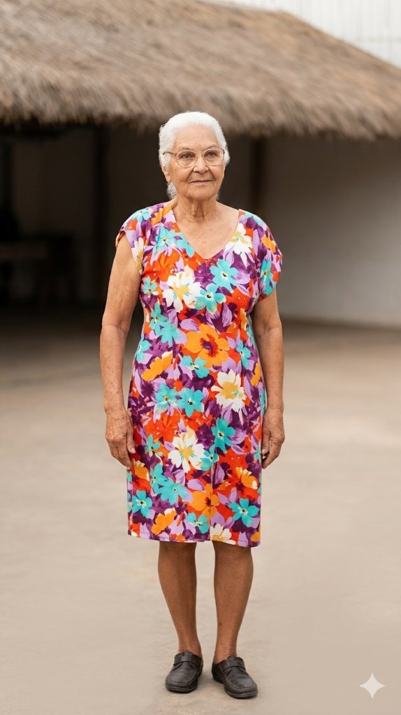 Dona Maria Áurea, avó de Yohana
